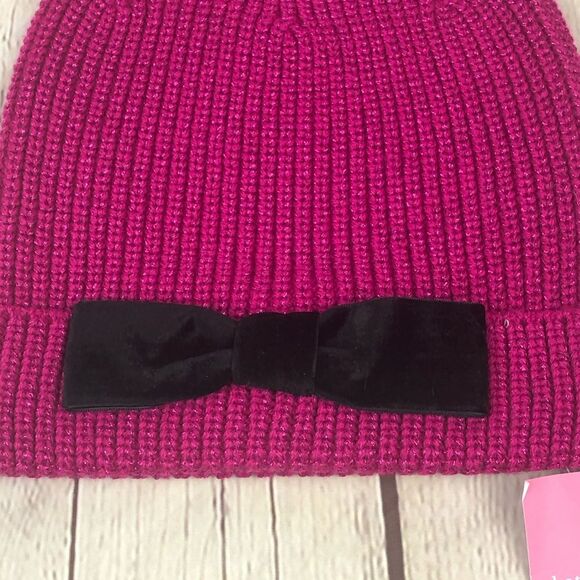 NWT Kate Spade Pink Bow Beanie main image 4